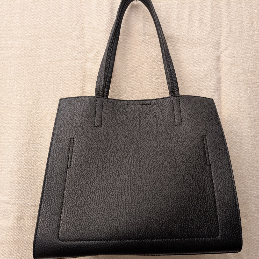Banana Republic  Black Leather Tote Bag